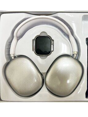 P9 Ultra 2 Smart Watch W/7 Bands With Headphone(Silver)( Not Apple)